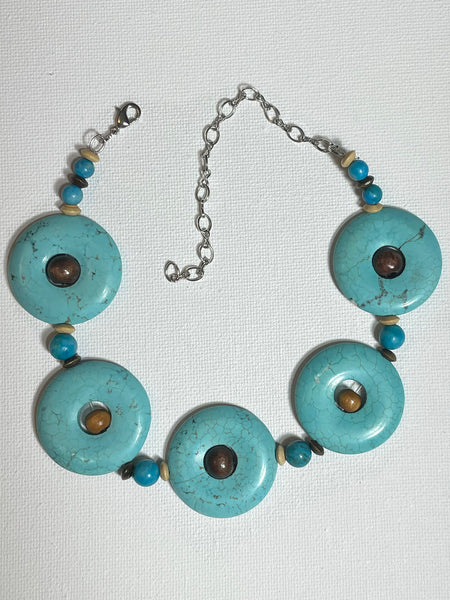 Necklace- Turquoise Howlite
