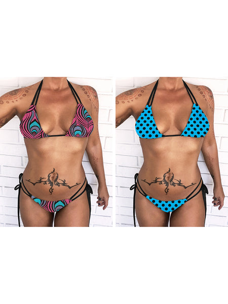 Brook Bottom Abstract/Polkadot- REVERSIBLE  *MORE COLOR OPTIONS!