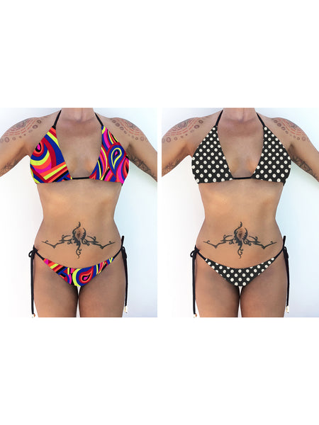Kate Bottom Abstract/Polkadot- REVERSIBLE  *MORE COLOR OPTIONS!