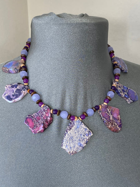 Necklace- Purple Jasper/Amethyst