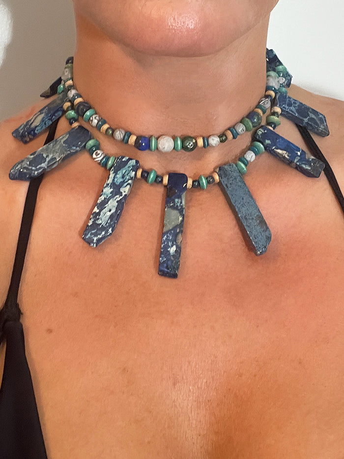 Necklace- Blue Emperial Jasper