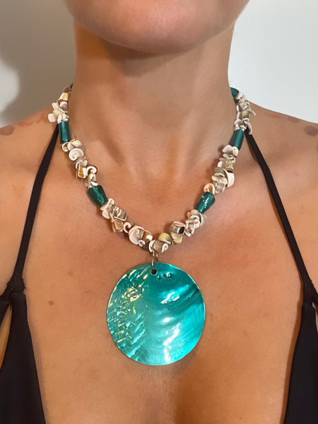 Necklace- Turquoise Mother of Pearl